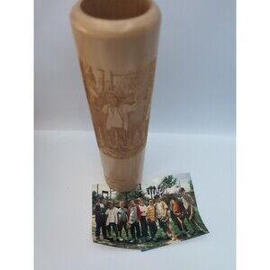 RARE Wood Dugout Mug Baseball The Sandlot David Mickey Evans w/photo